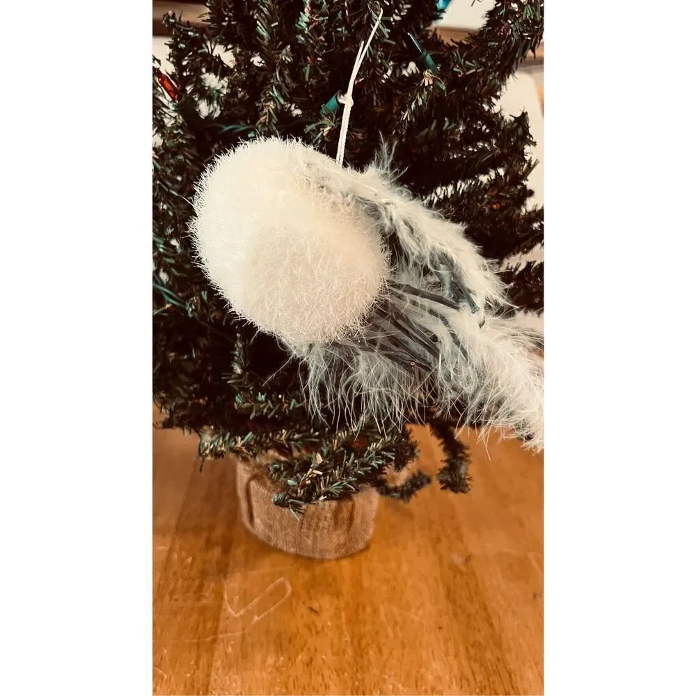 Bird Christmas tree ornament Feather Foam Vintage